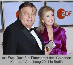 mit Frau Daniéle Thoma bei der “Goldenen Kamera” Verleihung 2011 in Berlin